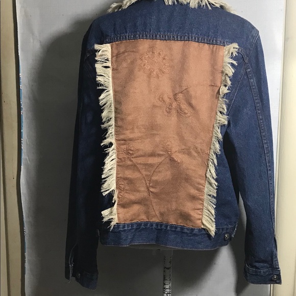 A3❄️Lighthouse jean jacket some Suede - Picture 4 of 8